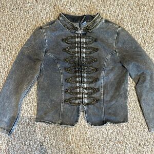 H&M cropped military style jacket, sz 10